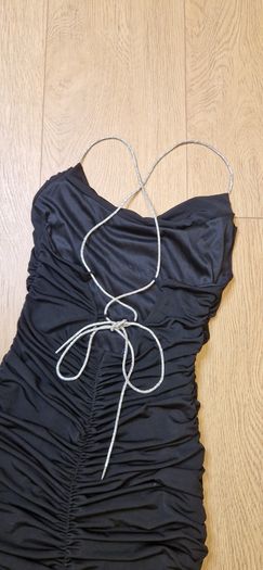 Black Ruched Dress Size 8
