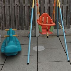 Toddler Outdoor Play Set Bundle (Swing & Rocker) - Must Take All