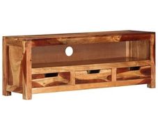 TV Cabinet 110x30x40 cm Solid Wood Acacia
