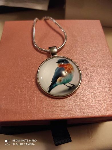 Handmade Robin Pendant