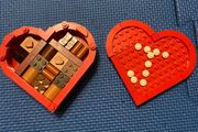 Lego valentines day Gift love heart chocolate box