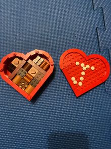 Lego valentines day Gift love heart chocolate box