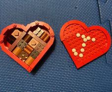 Lego valentines day Gift love heart chocolate box