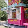 Concession Window 36"x36", Aluminum Alloy Food Truck Service Window with 4 Horizontal Sliding Windows & Awning Door & Drag Hook Image 5