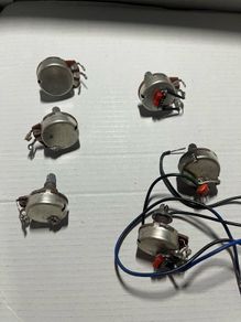 Electric Guitar acoustic various parts fender Stratocaster telecaster squier Ibanez esp Gibson  Jackson emg active cable Potentiometer A 500 K B 500 K volume tone switch socket 2 way mini toggle switch craft input jack neck plate nut saddle tuners machine
