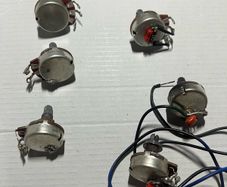 Electric Guitar acoustic various parts fender Stratocaster telecaster squier Ibanez esp Gibson  Jackson emg active cable Potentiometer A 500 K B 500 K volume tone switch socket 2 way mini toggle switch craft input jack neck plate nut saddle tuners machine