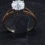 Vintage 9ct Gold Diamond Engagement Ring Size 51/52 Image 2