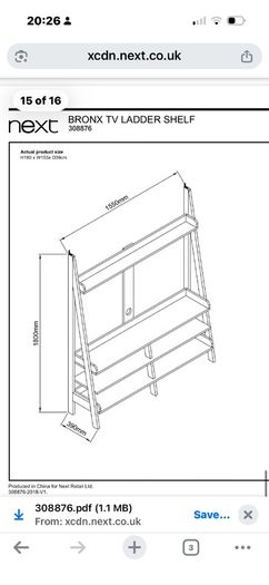 TV/media unit (Next Bronx ladder unit)