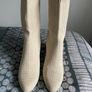Size 4 Cream Stock ankle boots Image 3