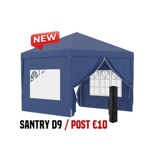 3x3m Popup Gazebo Marquee Party Tent Pavilion Blue with 4 Sides