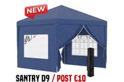 3x3m Popup Gazebo Marquee Party Tent Pavilion Blue with 4 Sides
