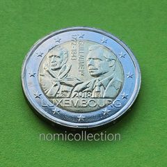 Luxembourg 2018 year Uncirculated 2 Euro coin.