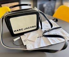 Marc Jacobs The Box 23 Bag . Black/White . 100% Leather . With Dust Bag & Tags