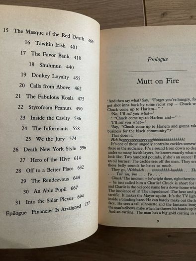 Bonfire of the Vanities (Tom Wolfe)