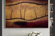 Hudge 3D Texture Abstract Landscape Art 125/90cm