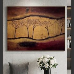 Hudge 3D Texture Abstract Landscape Art 125/90cm
