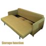 3 Seats Sofa Bed in Colour Green Image 3
