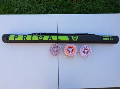 Primal Conquest 10ft #7 + reel with two spools and line.