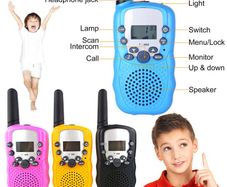 New Kids Walkie Talkie Radio Mini Toys, Two-Way Walkie-Talkie