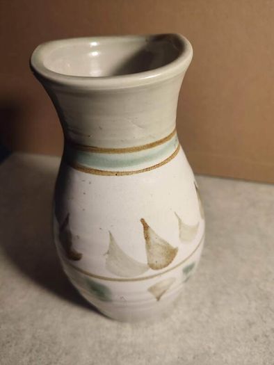 Lovely Handmade Art Pottery Vase not Signed , Abstract