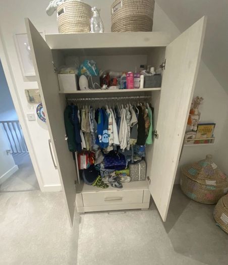 Silver Cross Coastline Oak Nursery Wardrobe & Changing Unit