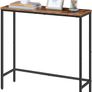 NEW SALE | Console Table, Slim Console Table for Hallway, Metal Frame, Industrial Compact Display Table, Sofa Table for Small Spaces, Entryway, Living Room, Sturdy, Rustic Brown Image 4