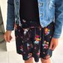 Oasis black floral skirt Image 4