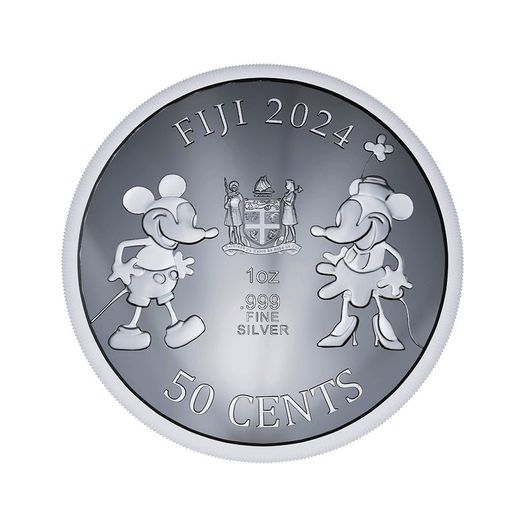 2024 Fiji Steamboat Willie 1 oz Silver Coin (In Capsule)