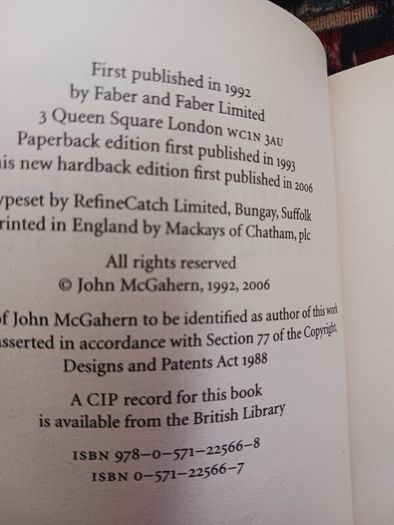 John McGahern/ Creatures of the Earth/2006