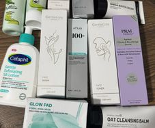 Oriflame, inkey list, gentle care, cetaphil, anua, prai beauty