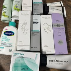 Oriflame, inkey list, gentle care, cetaphil, anua, prai beauty