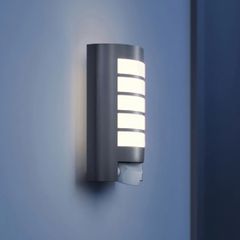 STEINEL L 12 S sensor outdoor wall light, grey