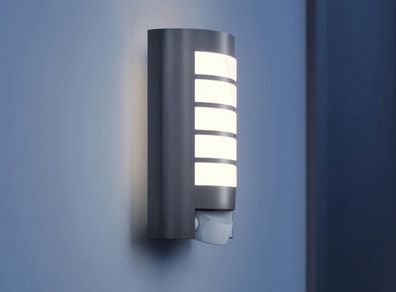 STEINEL L 12 S sensor outdoor wall light, grey
