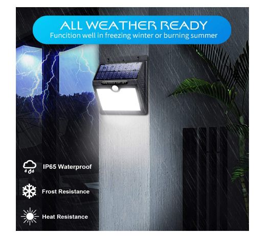High quality 4  pack of LED  solar waterproof wall light use with motion sensor, 2200 mAh