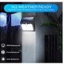 High quality 4  pack of LED  solar waterproof wall light use with motion sensor, 2200 mAh Image 5