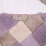 FredsBruder Lilac Purple Taupe Woven Patchwork Shearling Grain Leather Crossbody Bag Image 2
