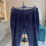 Mens Navy Corduroy Trousers from Gurteen Image 6
