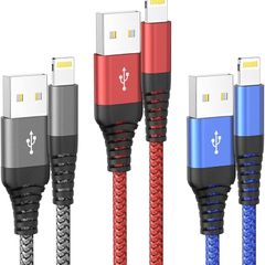 NEW SALE | iPhone Charger Cable, Lightning Cable 3Pack 6FT/1.8M iPhone Charger Braided Long iPhone USB Fast Charging Cable