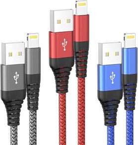 NEW SALE | iPhone Charger Cable, Lightning Cable 3Pack 6FT/1.8M iPhone Charger Braided Long iPhone USB Fast Charging Cable