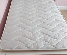 Single bed white frame with mattress