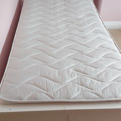 Single bed white frame with mattress