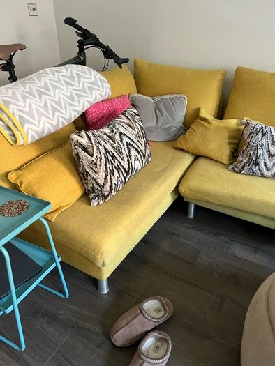 L-shaped sofa