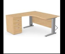 L-shaped office desk