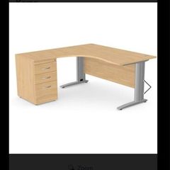 L-shaped office desk