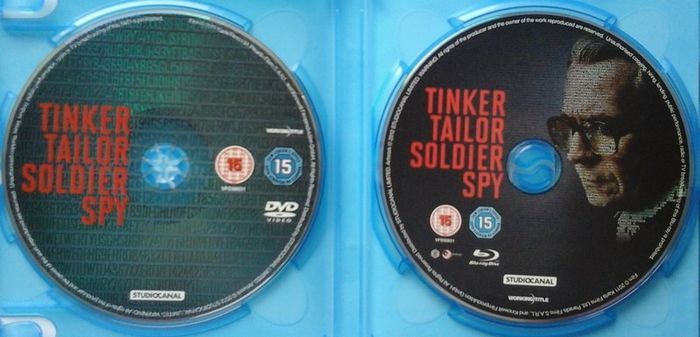 Tinker Tailor Soldier Spy [2011] Gary Oldman, Colin Firth, Tom Hardy, John Hurt, Toby Jones, Mark Strong, Benedict Cumberbatch, Ciaran Hinds, David Dencik & Kathy Burke [Blu-ray & DVD Movie]