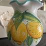 Handpainted Sorrento Ceramic pitcher signed Image 3