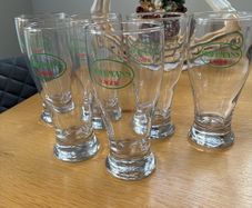 6 Collectible Pint Glasses.