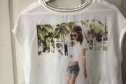White Flowy Waterfall Girls top