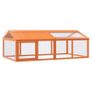 Run Box Brown 200x112.5x74 cm Solid Wood Pine Image 2