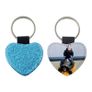 Personalised with Photos Glitter Keyrings round and heart shape Image 9
